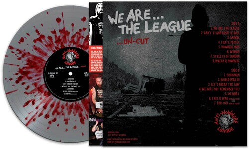 Album cover for 'Anti-Nowhere League' with a central graphic and text on a black background