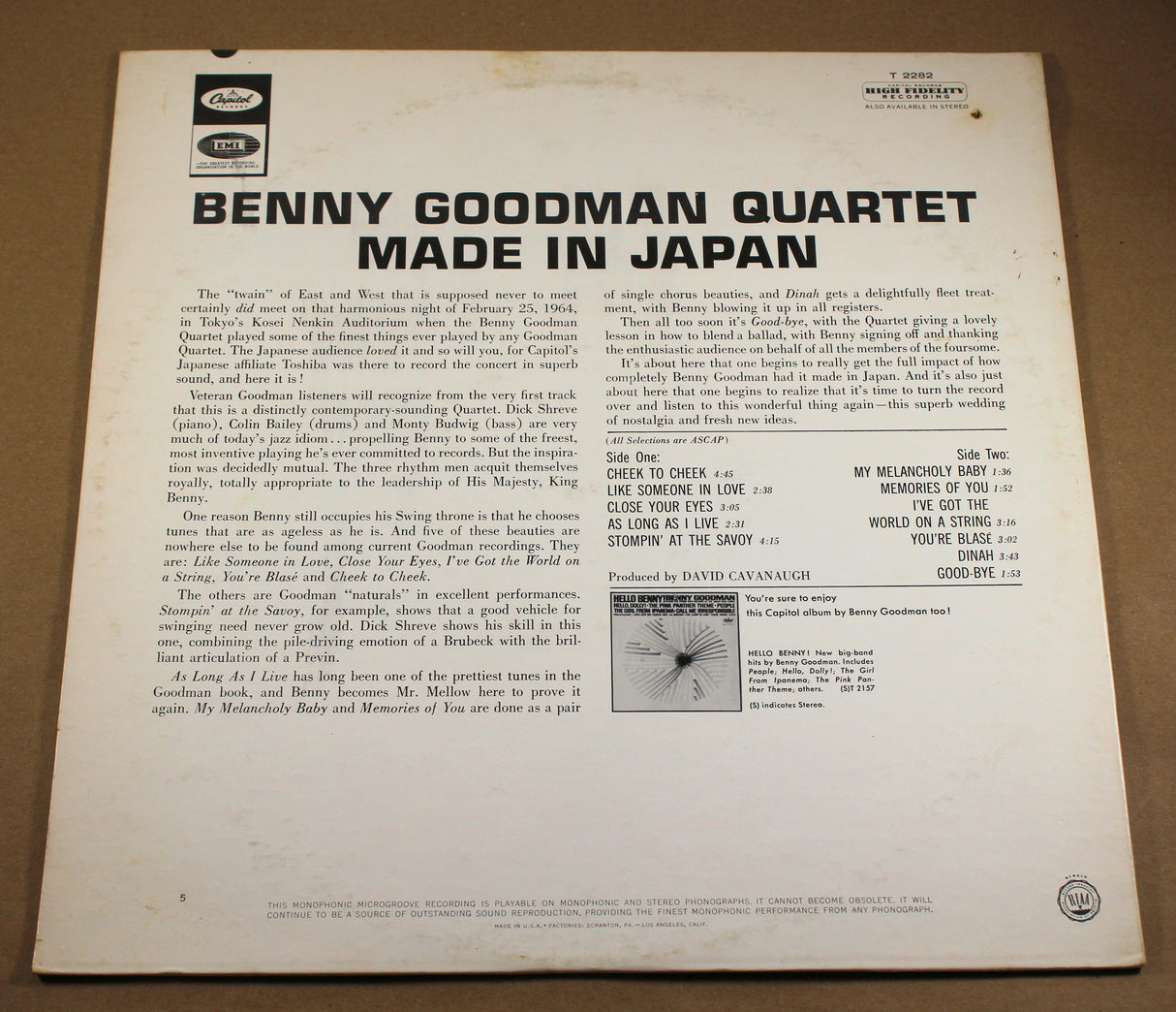 Goodman, Benny - Made In Japan