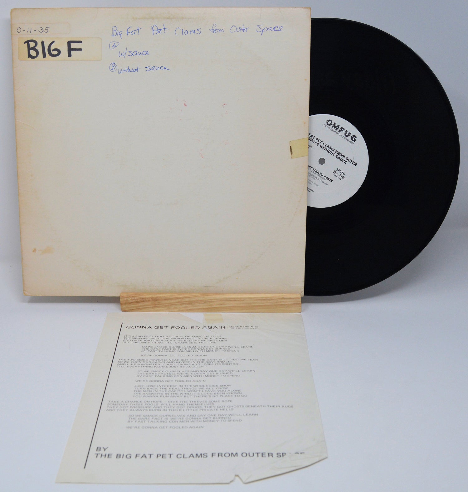 Big Fat Pet Clams - Gonna Get Fooled Again