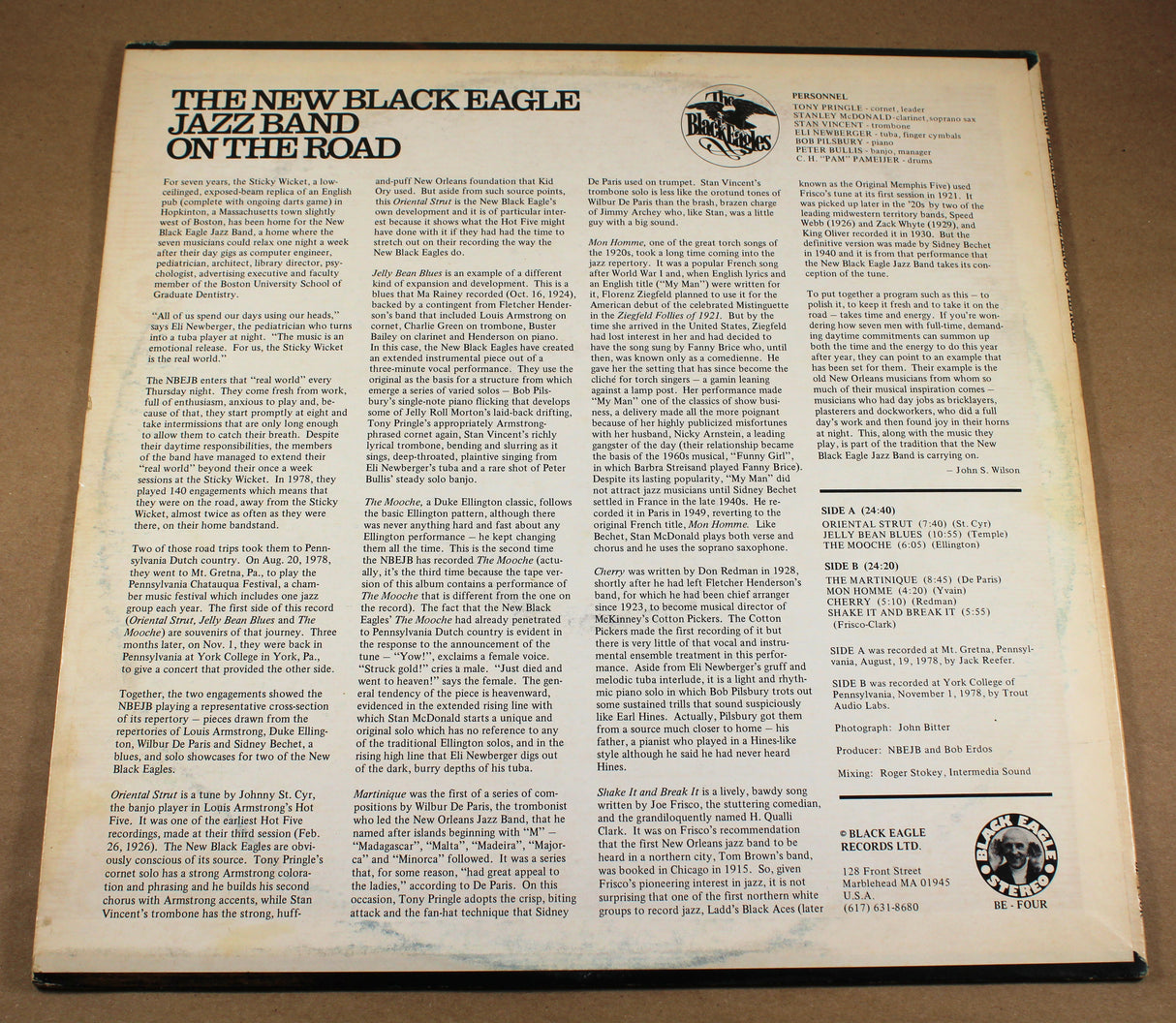 New Black Eagle Jazz Band - On The Road