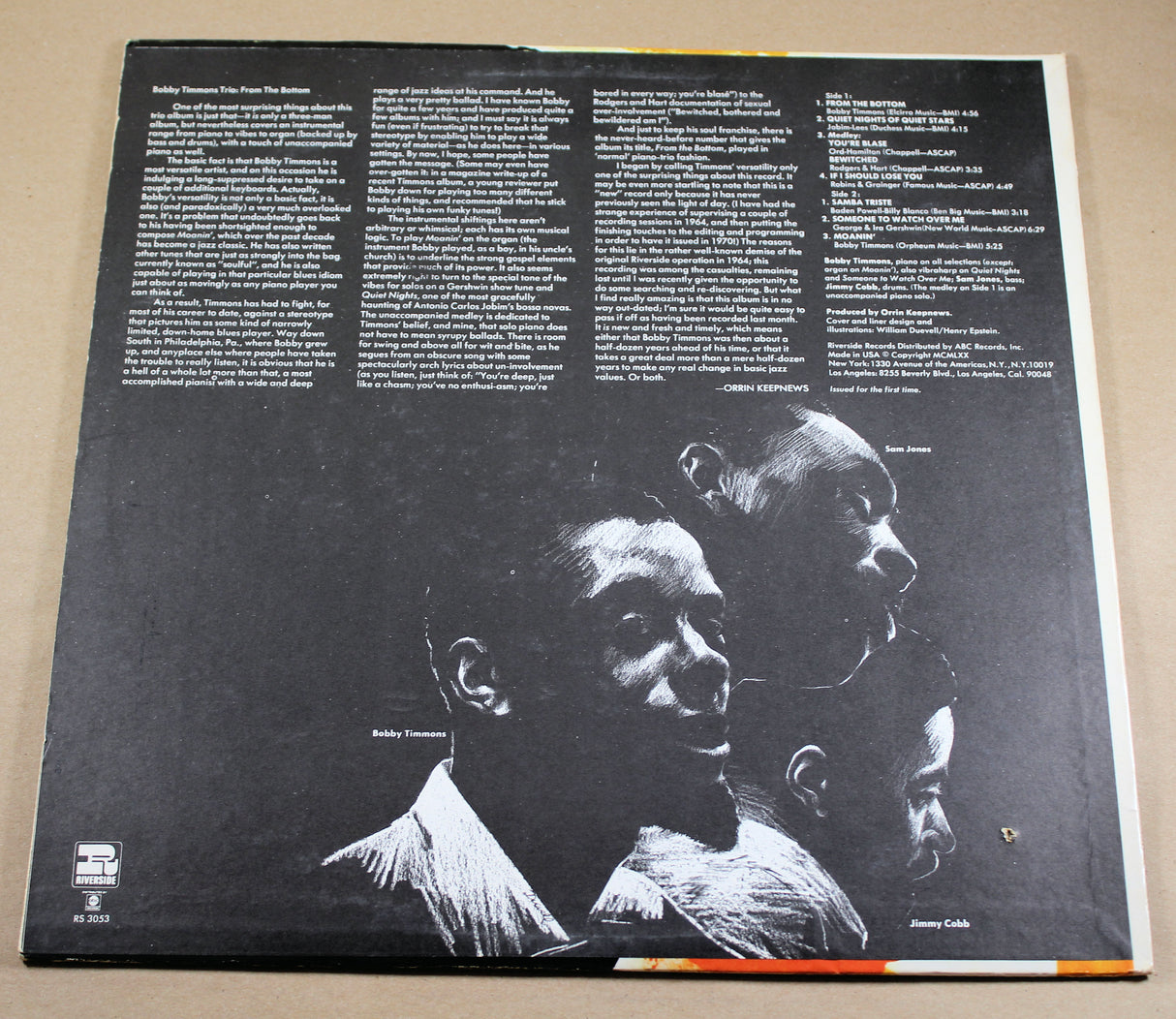 Timmons, Bobby - From The Bottom