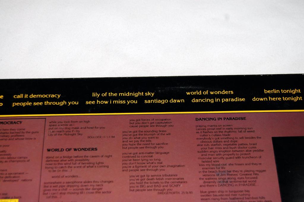 Cockburn, Bruce - World Of Wonders