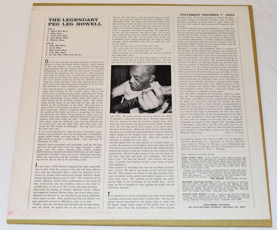 Howell, Peg Leg - The Legendary