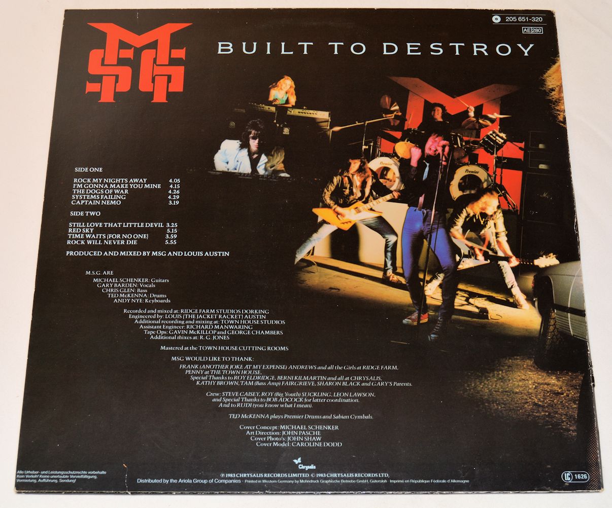 Schenker, Michael - Built To Destroy