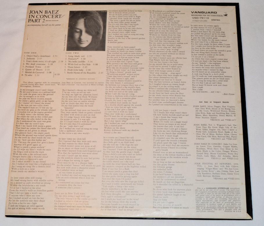 Baez, Joan - In Concert Part 2