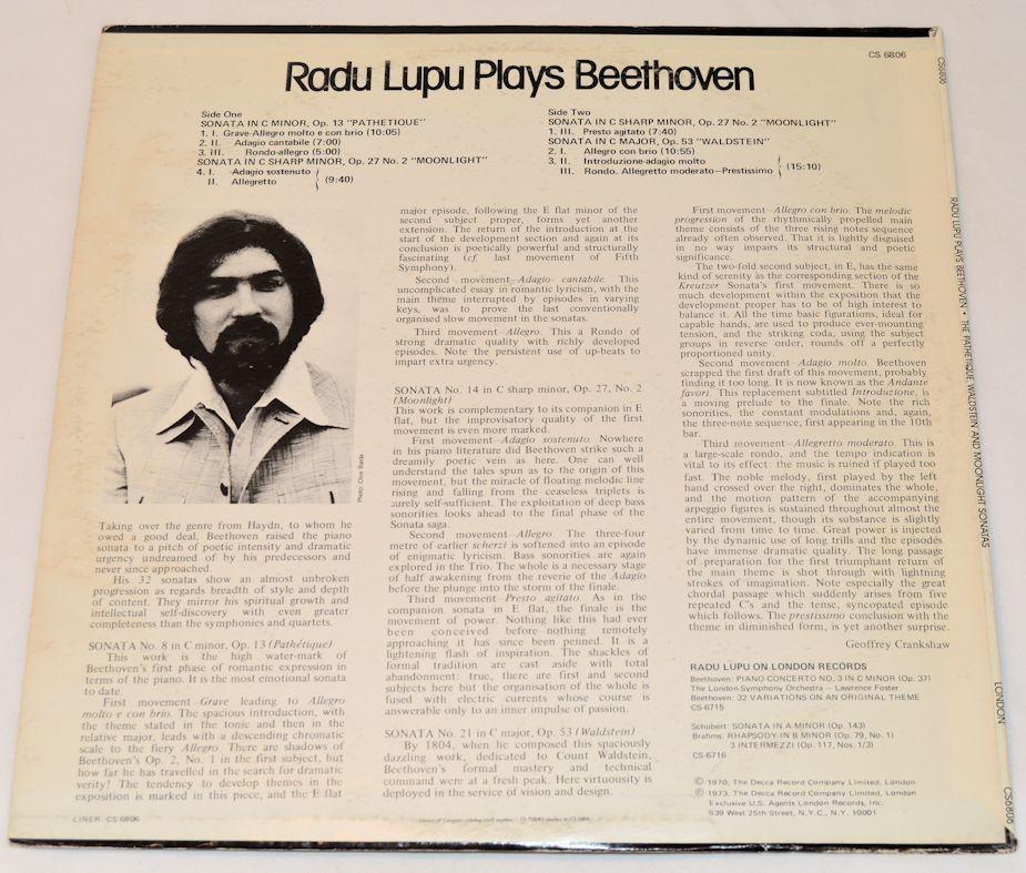 Lupu, Radu - Plays Beethoven