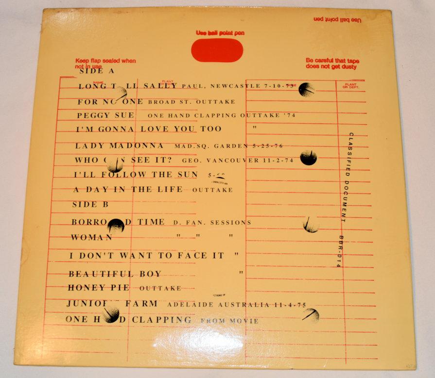 Beatles, The - Confidential Document