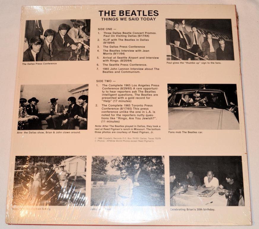 Beatles, The - Things We Said Today