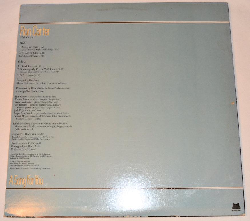 Carter, Ron - A Song For You