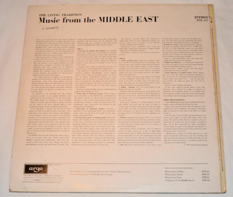 Miscellaneous - Music From The Middle East