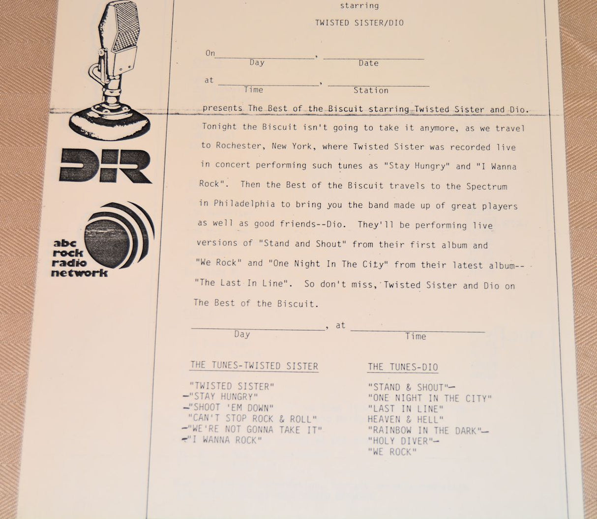 Dio/Twisted Sister - King Biscuit 2/3/85