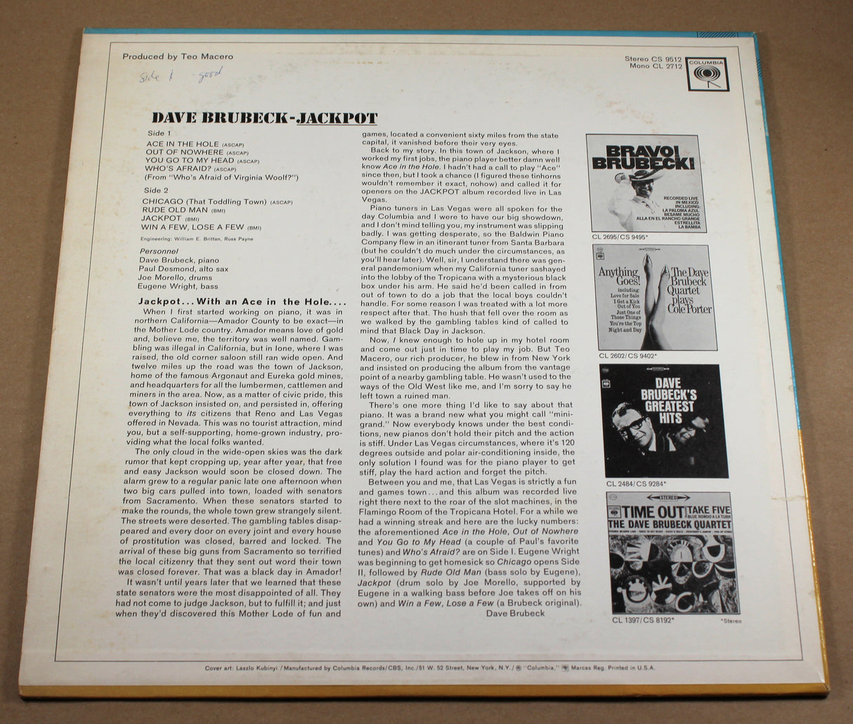 Brubeck, Dave - Jackpot