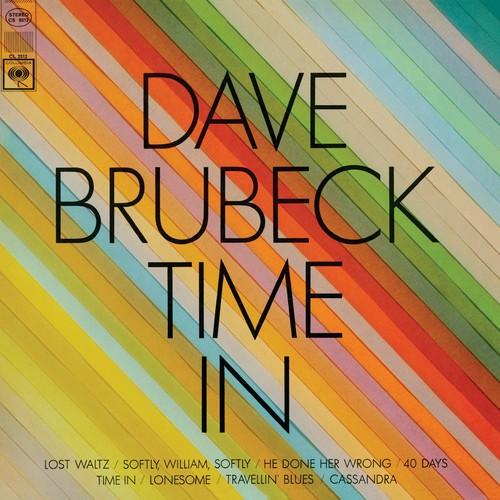 Album cover for Dave Brubeck's 'Time In' with colorful striped design