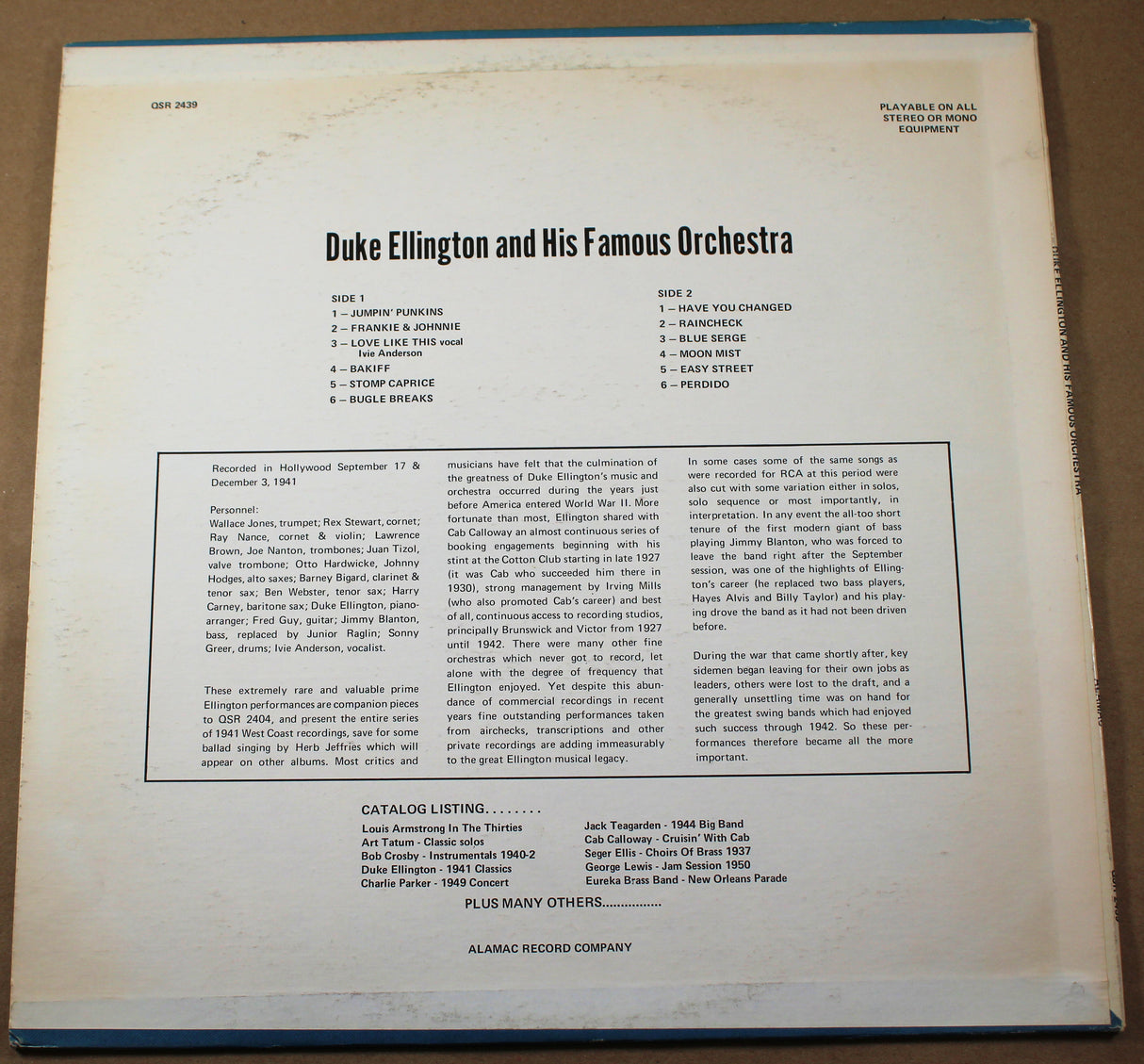 Ellington, Duke - And His Famous Orchestra