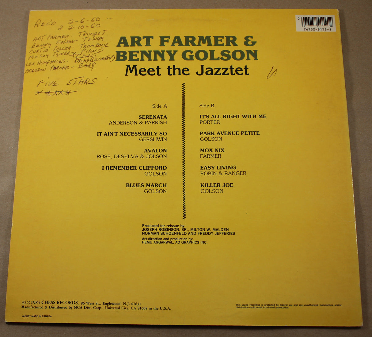 Farmer / Golson - Meet The Jazztet