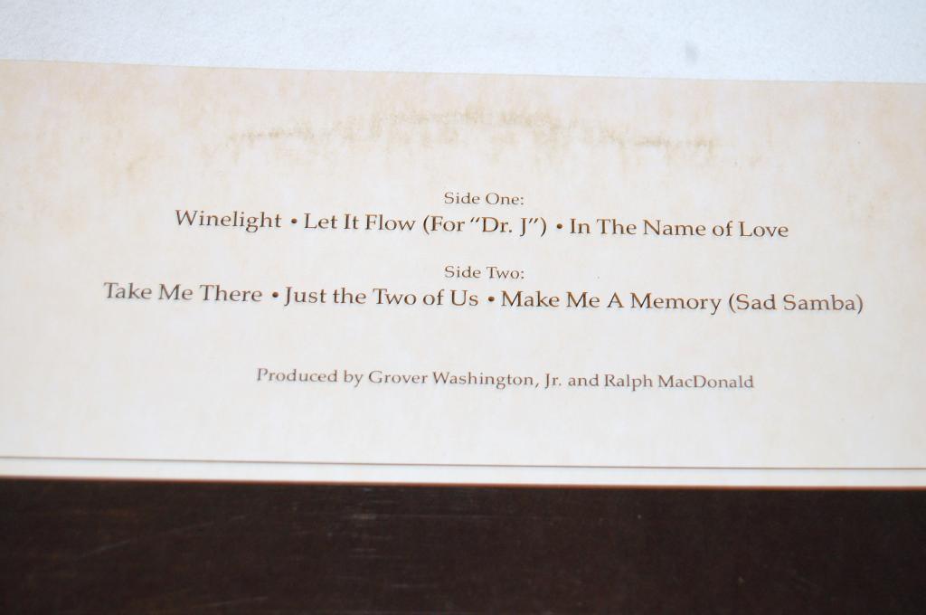 Washington, Grover Jr. - Winelight