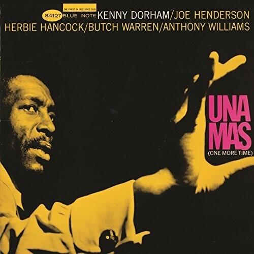 Album cover with a jazz musician's face and text about musicians involved in a Blue Note record.