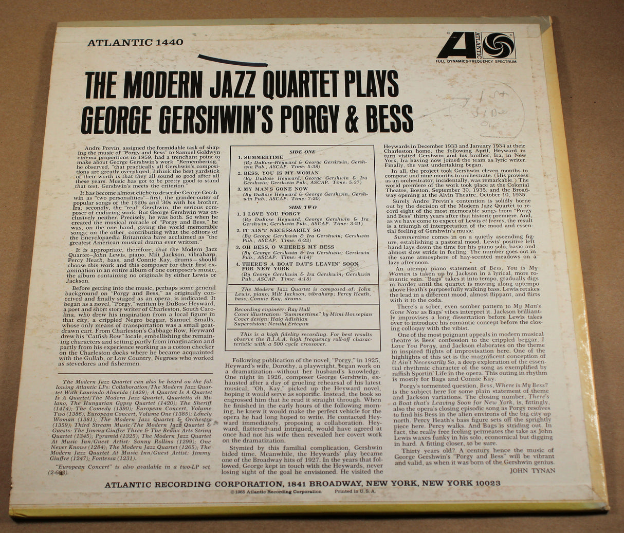 Modern Jazz Quartet - Porgy And Bess