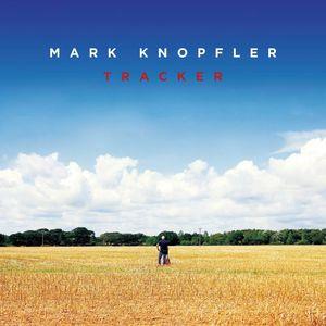 Album cover with a person standing in a field under a blue sky, featuring the text 'Mark Knopfler Tracker'.