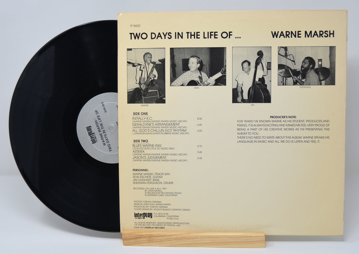 Marsh, Warne – Two Days In The Life Of