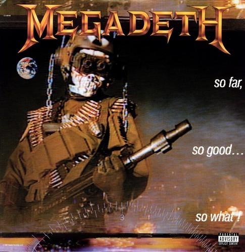 Album cover of Megadeth's 'So Far, So Good.