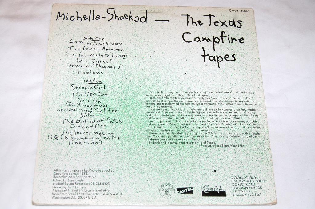 Shocked, Michelle - The Texas Campfire Tapes