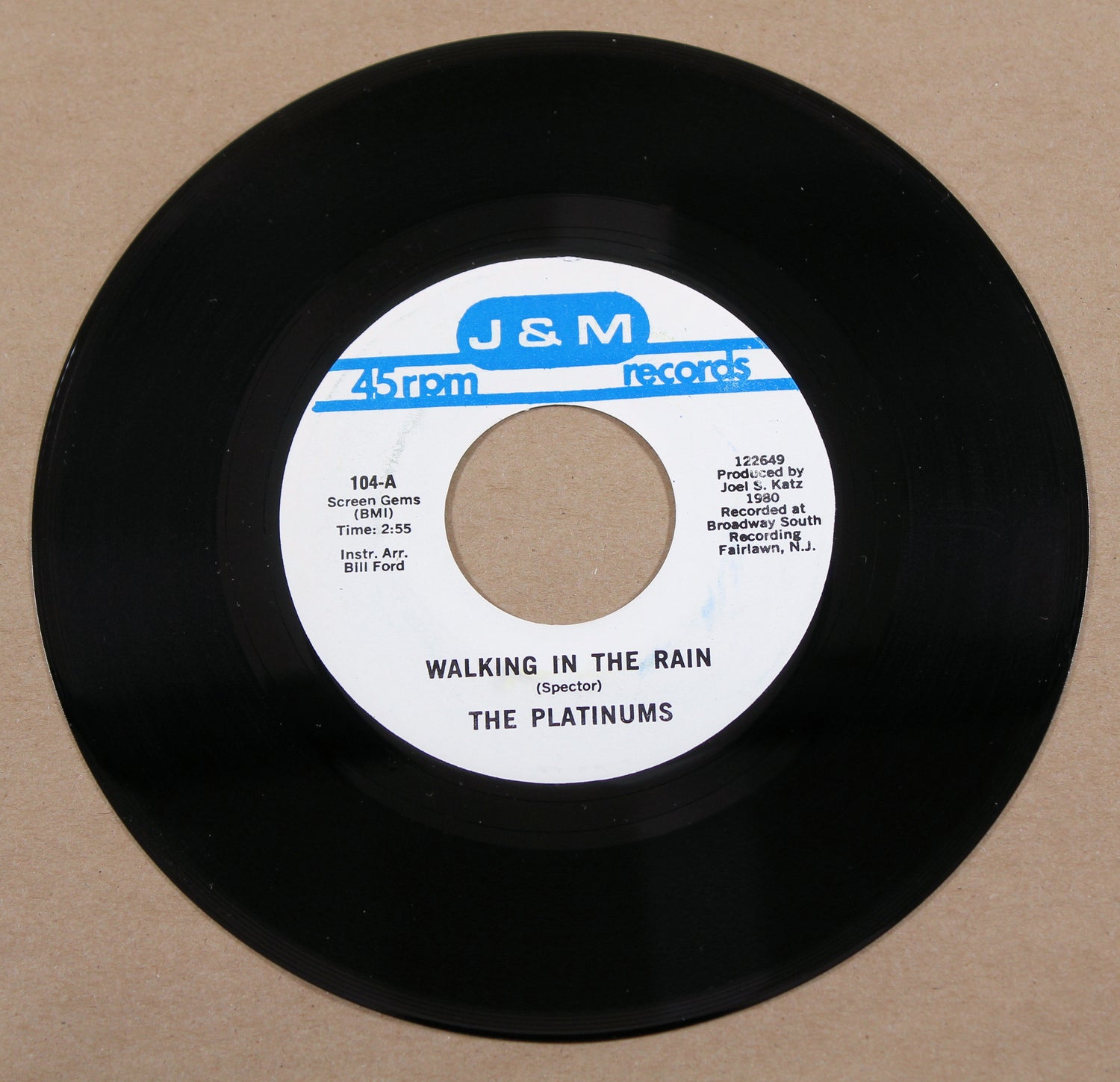 Platinums, The - Walking In The Rain/Blanche