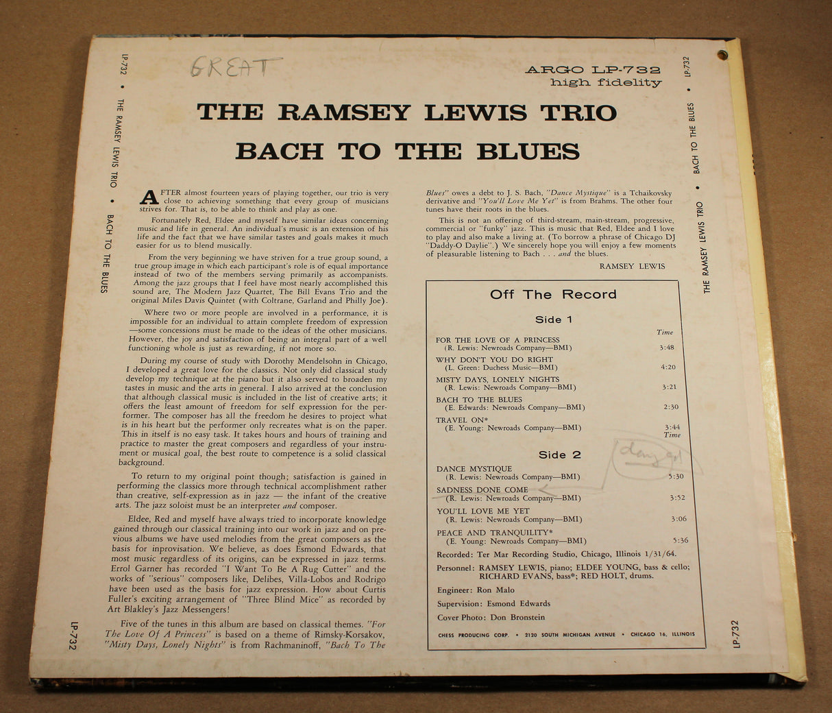 Lewis, Ramsey - Bach To The Blues