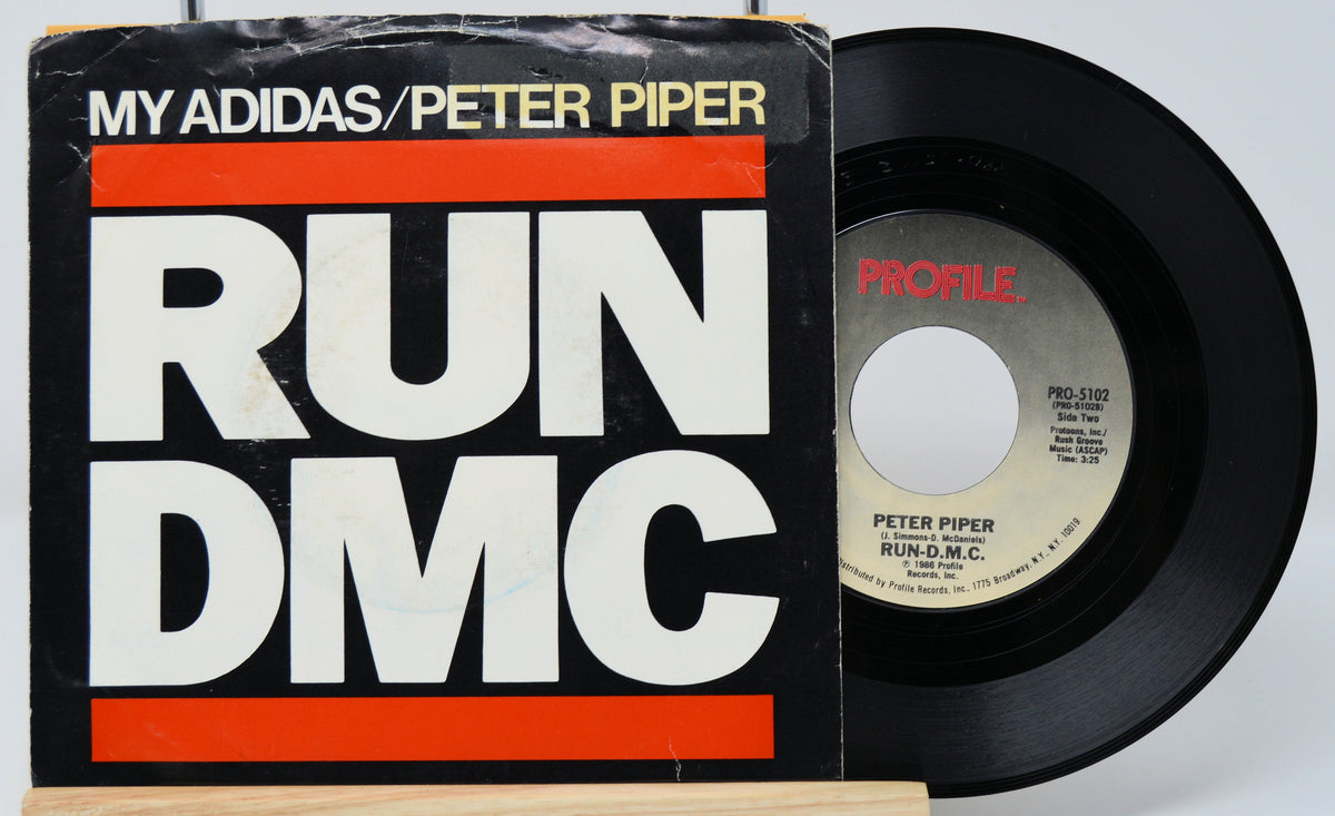 Run DMC My Adidas / Peter Piper, Year 1986, Vinyl 7 Inch, 45RPM Joe
