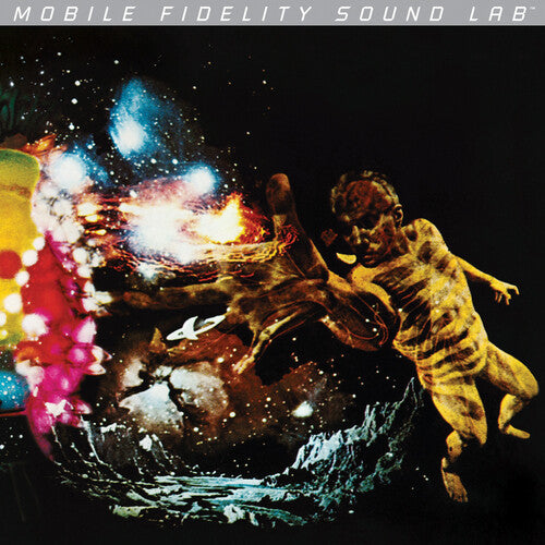 Album cover with a futuristic design featuring a hand and abstract elements, labeled 'Mobile Fidelity Sound Lab'.