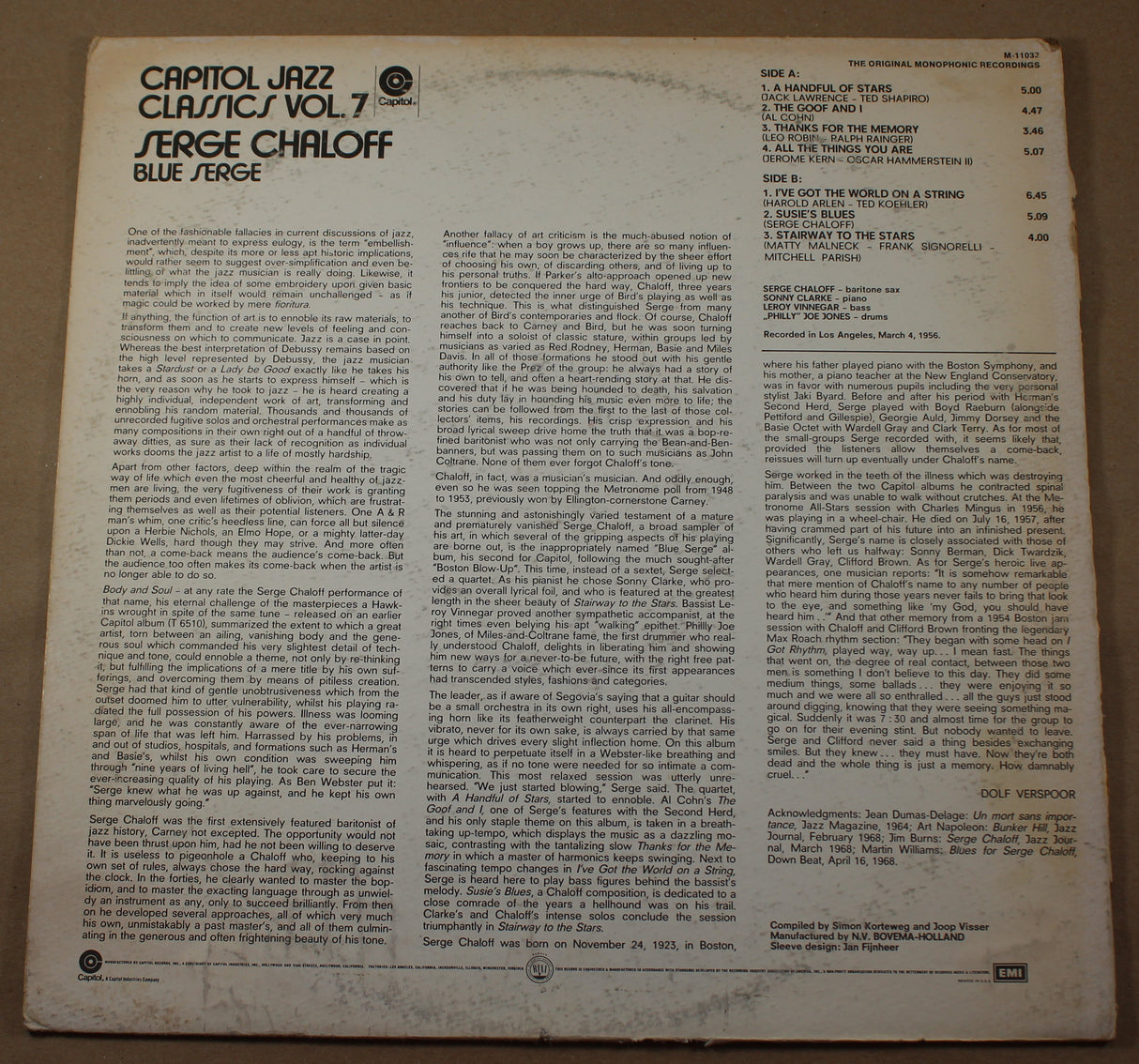 Chaloff, Serge - Blue Serge