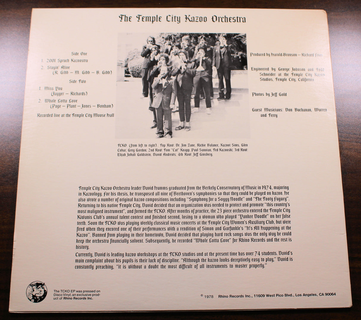 Temple City Kazoo Orchestra - Some Kazoos