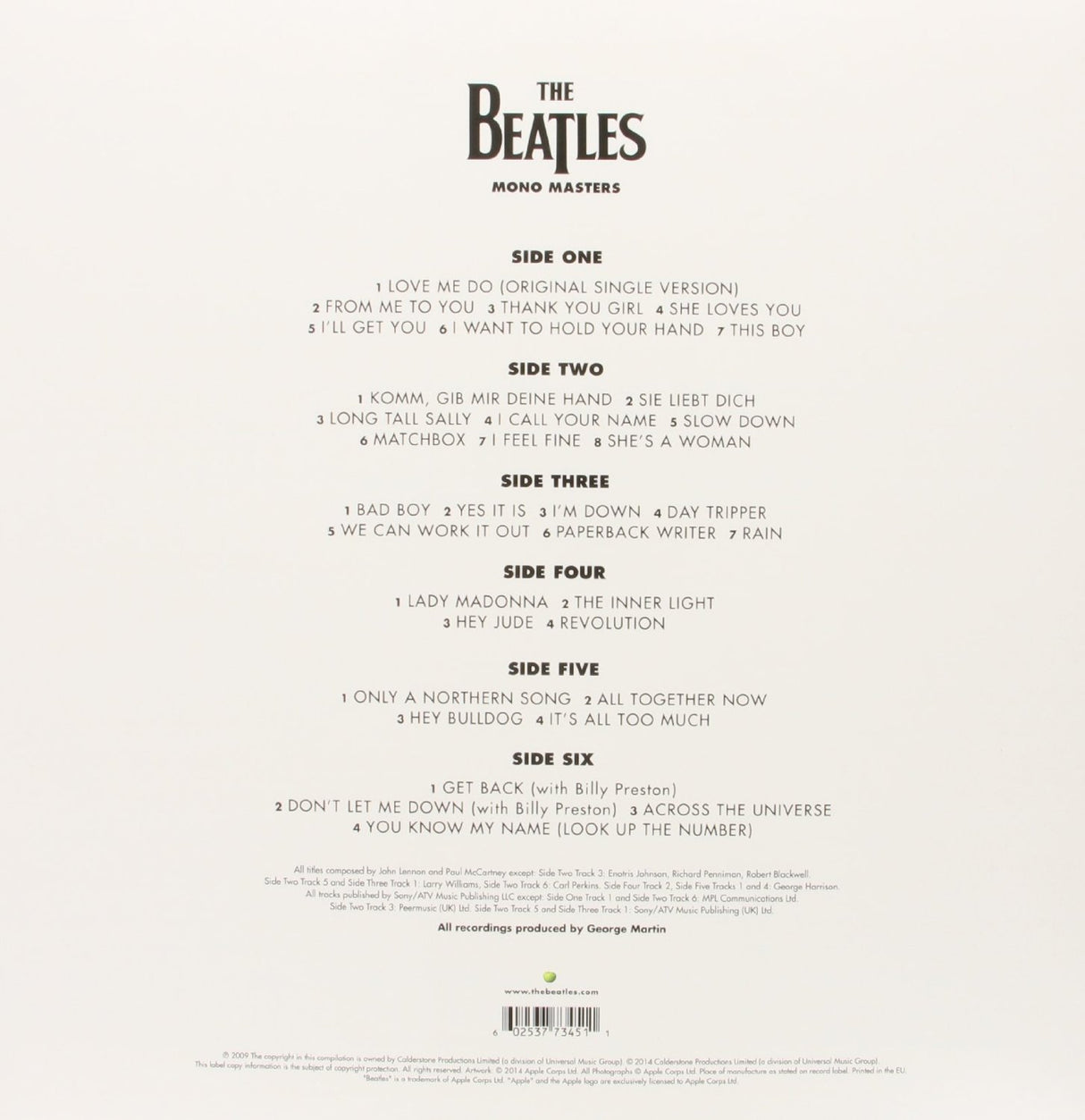 Beatles, The - Mono Masters