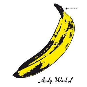Album cover art featuring a banana with a black and yellow design, and the text 'Andy Warhol' at the bottom.