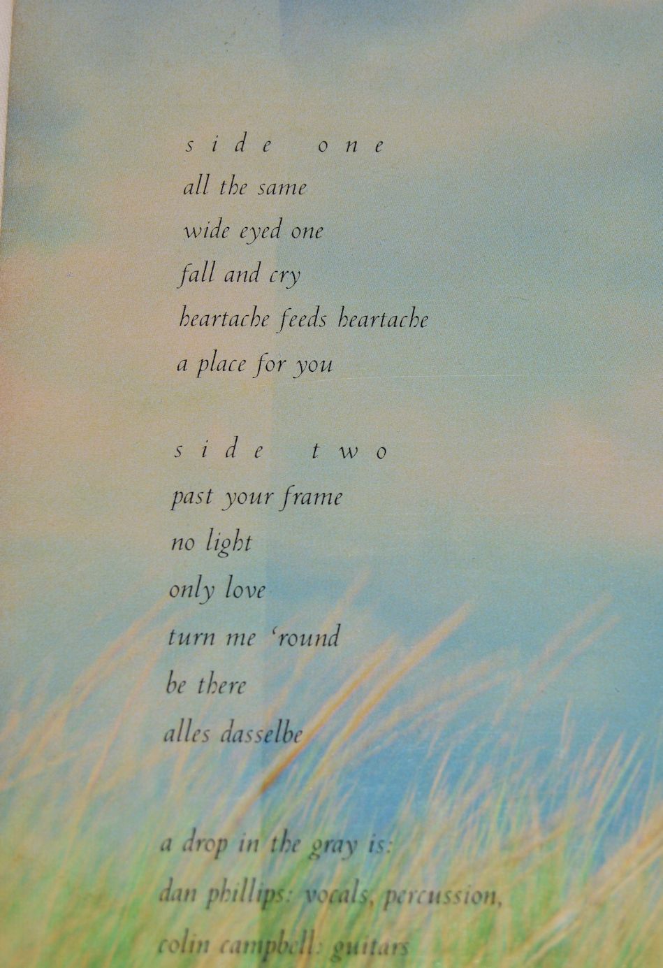 Drop In The Gray, A - Certain Sculptures