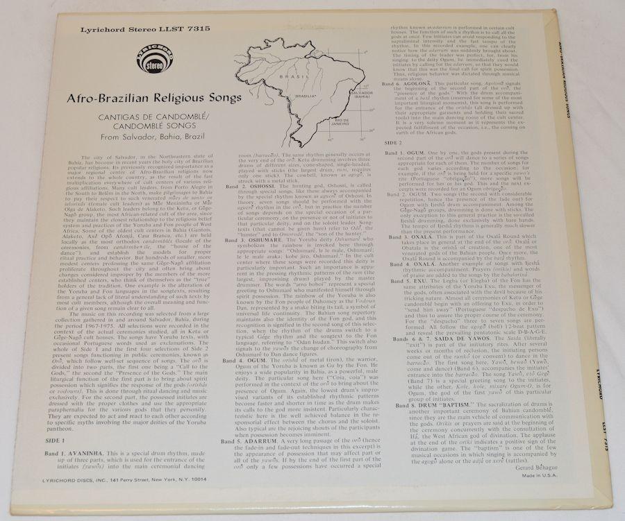 Afro-Brazilian Religious Songs