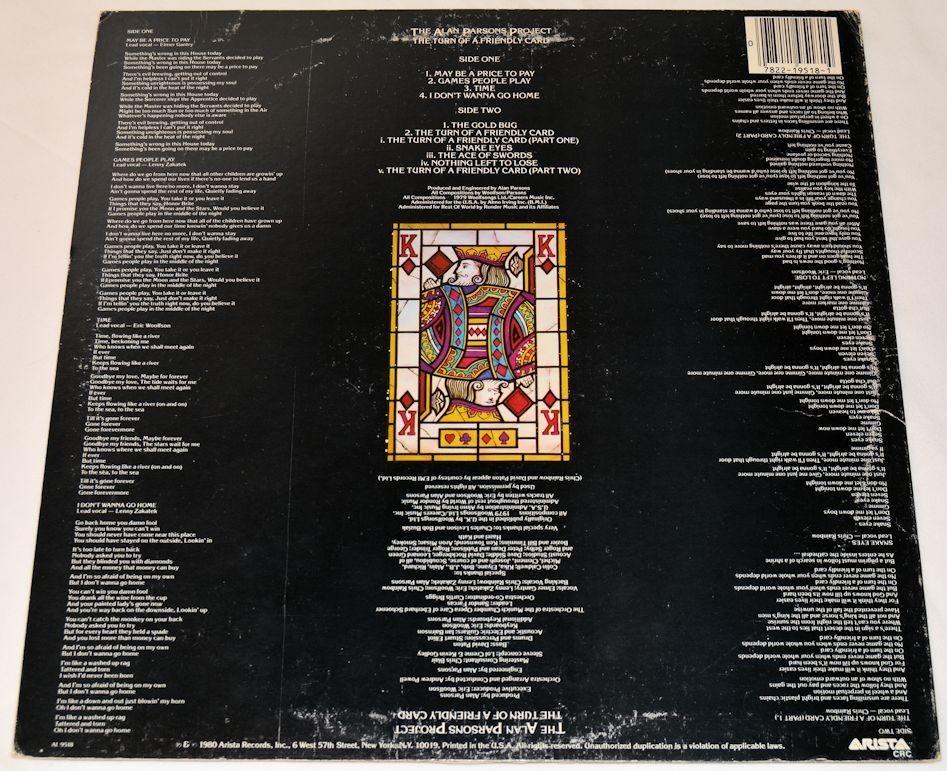 Parsons, Alan Project - The Turn Of A Friendly Card