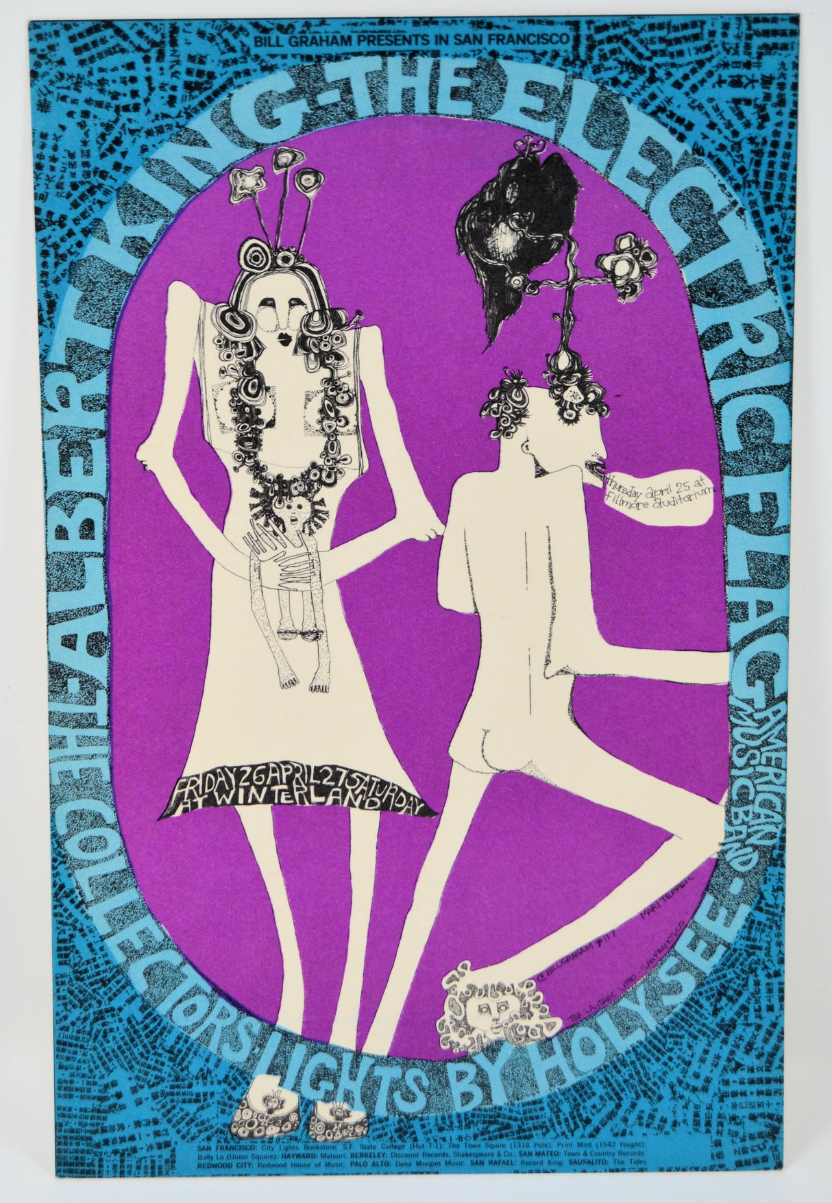 Electric Flag, Albert King - Fillmore Postcard