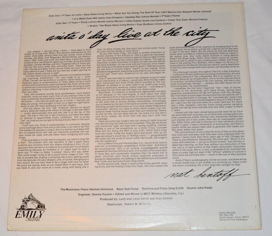 O'Day, Anita -Live At The City