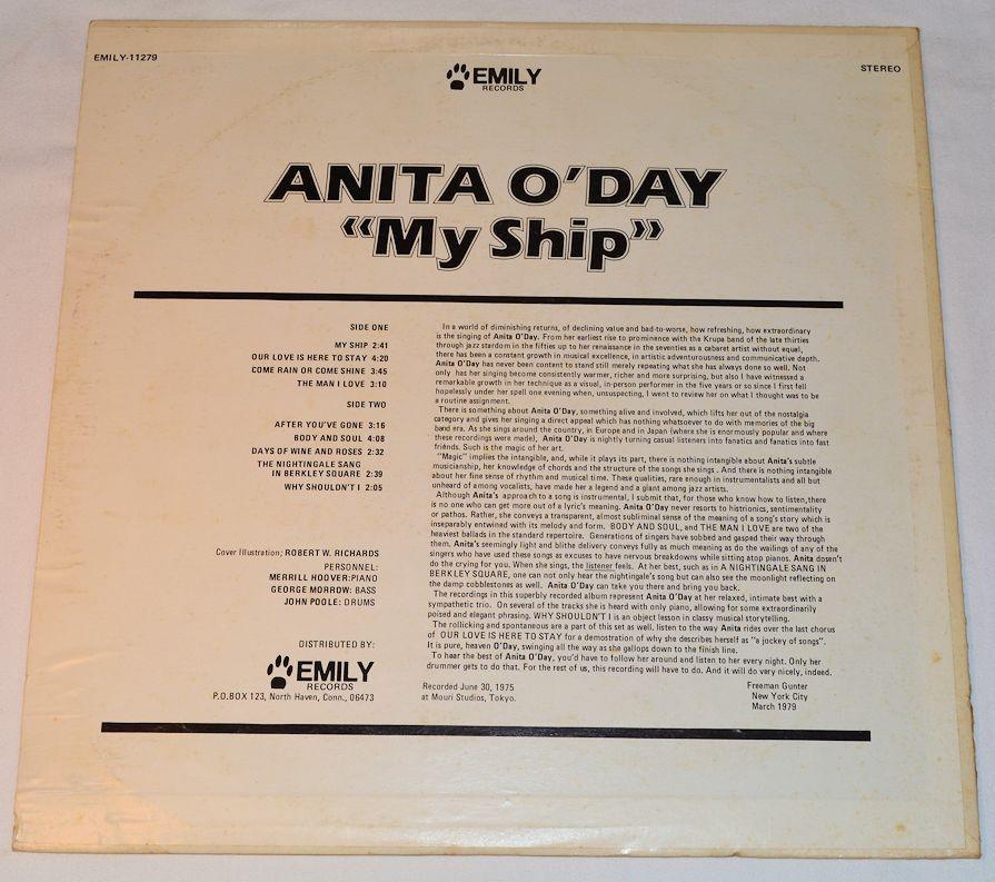 O'Day, Anito - My Ship