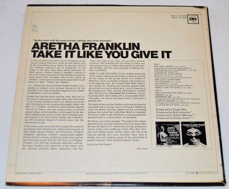 Franklin, Aretha - Take It Like You Give It