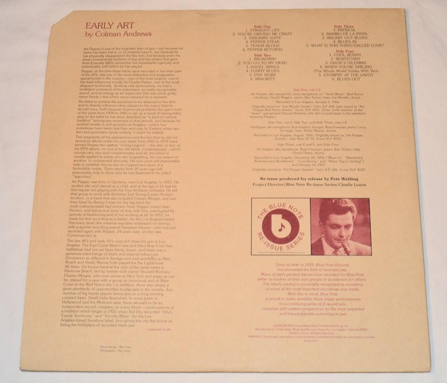 Pepper, Art - Early Art