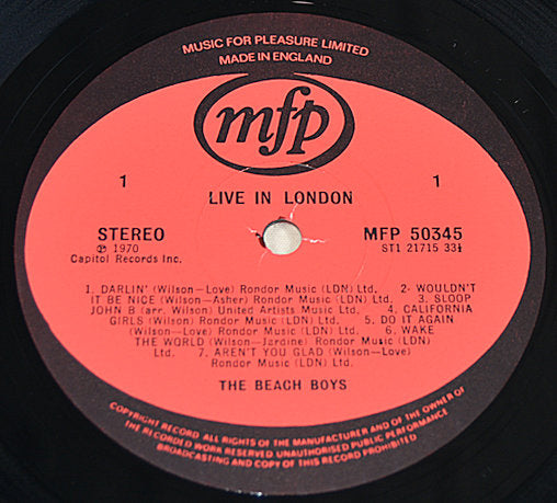 Beach Boys, The - Live In London