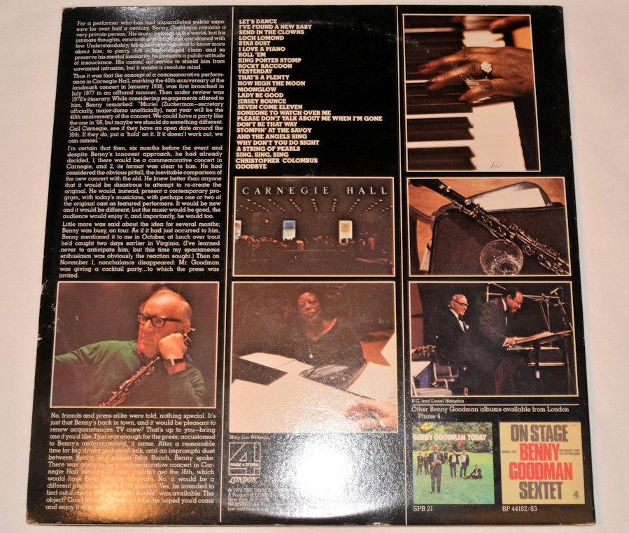 Goodman, Bennie - Live At Carnegie Hall 40th Anniversary Concert