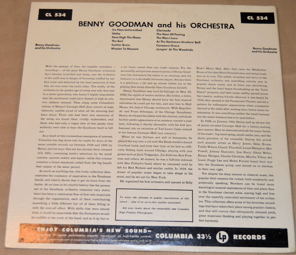 Goodman, Benny - Benny Goodman And His Orchester