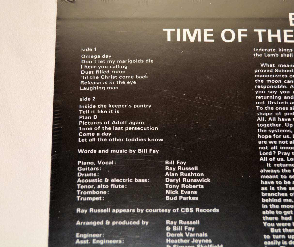 Fay, Bill - Time Of The Last Persecution