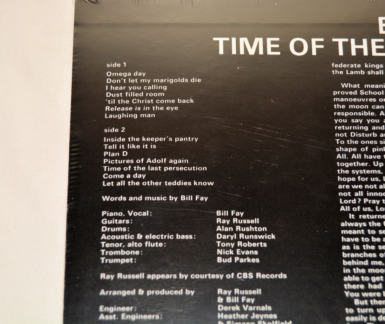 Fay, Bill - Time Of The Last Persecution