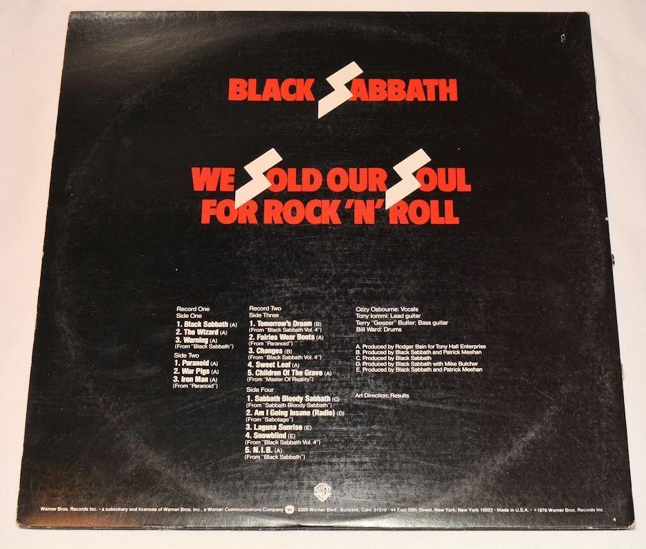 Black Sabbath - We Sold Our Soul For Rock N Roll