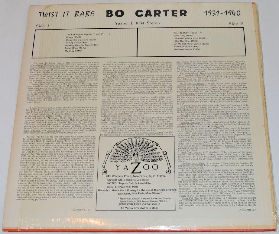 Carter, Bo - 1931-1940