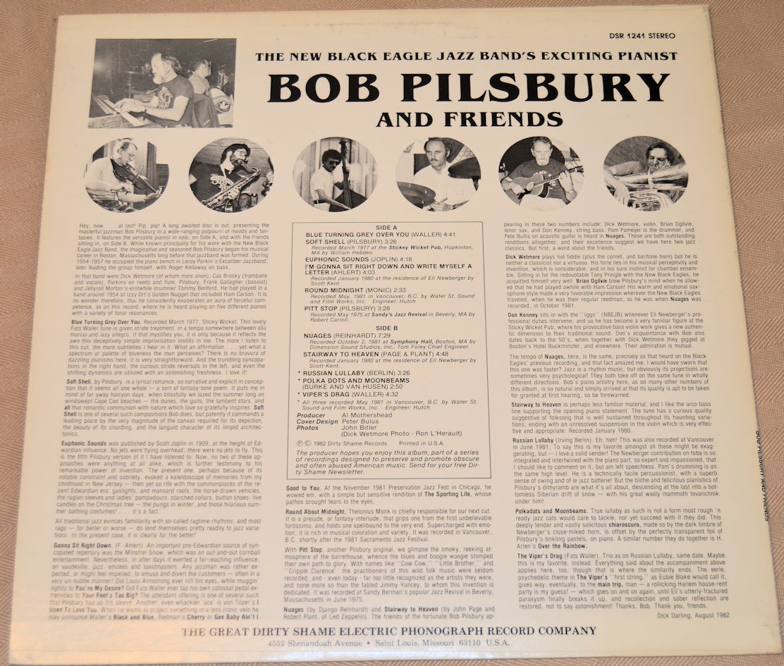 Pilsbury, Bob & Friends - New Black Eagle Jazz Band
